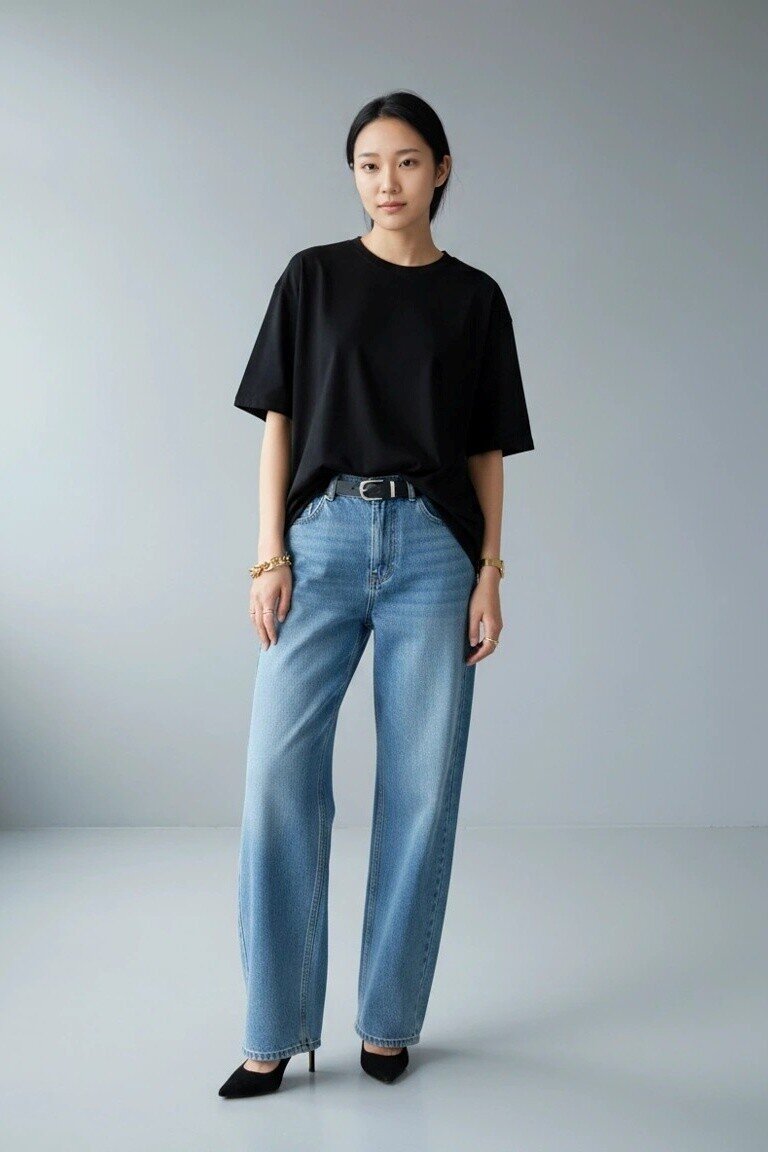6109 Salaş Tshirt Siyah