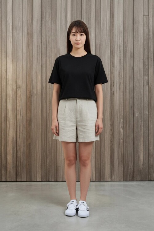 25503 Bisiklet Yaka Tshirt Siyah