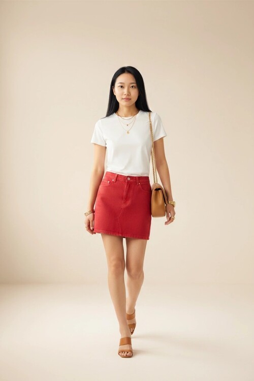 26650 Bisiklet Yaka Oversize Tshirt Beyaz