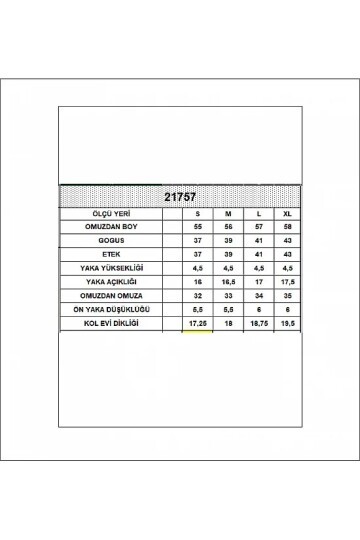 21757 Balıkçı Yaka Kolsuz Bluz Siyah