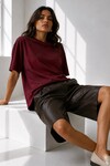 2353 Basic Tshirt Mürdüm